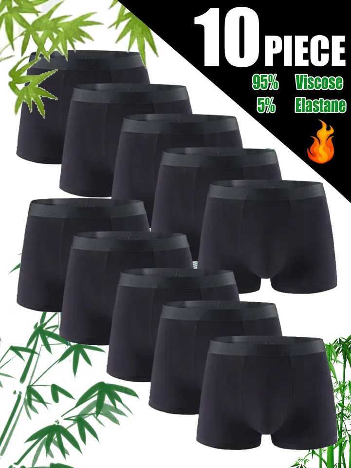 10 pack mens bamboo fiber underwear sports and casual skin friendly soft student underwear classic for all seasons Z260411