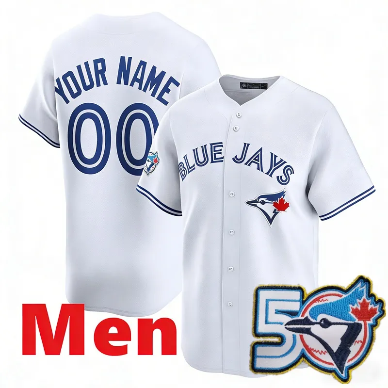 Torontos 2026 50th Anniversary Blue Jays Baseball Jersey Je Carter 27 Vladimir Guerrer Jr. Kazuma Okamoto 4 Gerge Springer 30 Kirk 39 Trey Yesavage 22
