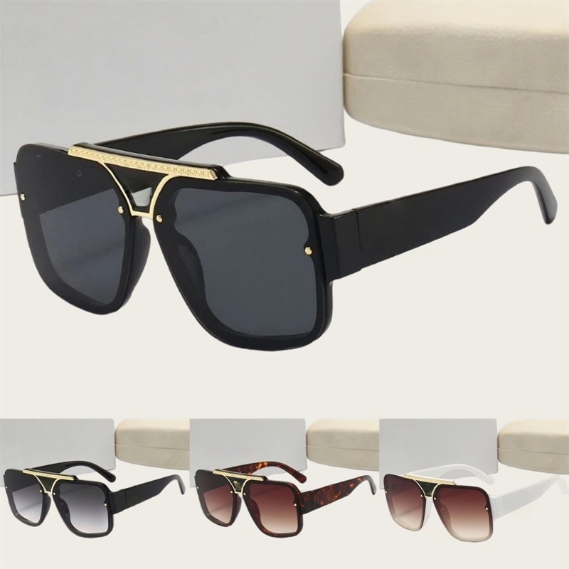 Trendy Large Frame mens Sunglasses Luxury sunglases designer women simple fashion lunette Casual Outdoor Sun Glasses designers men With Box 8687 ho18