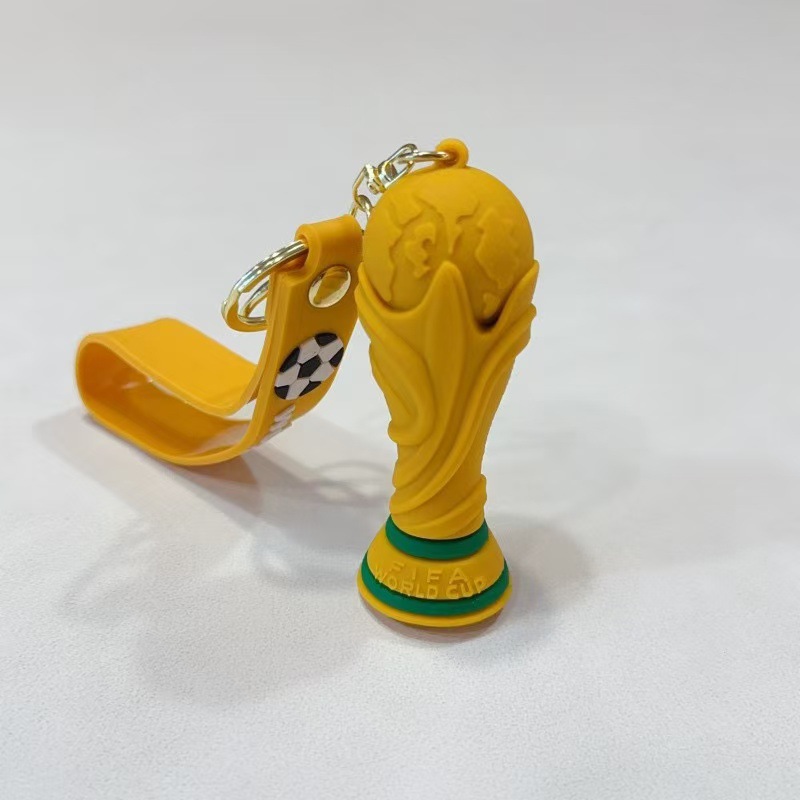 2026 US-Canada-Mexico World Cup Keychains Fan Peripheral Souvenirs Football Pendants Creative Cartoon Gifts