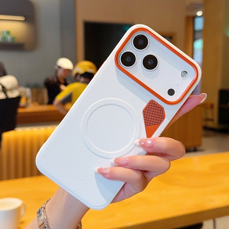 Suitable for phone cooling iPhone 17 magnetic Apple 15/16 hard case, 16 Pro breathable