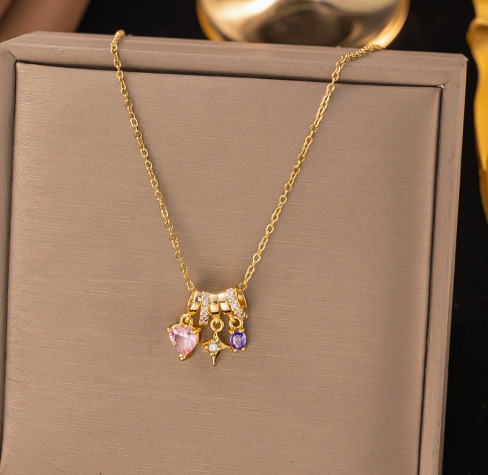 Designer Necklace New Zircon Necklace Unique Design Elegant Style Pendant High-end Luxury Jewelry 2026 New Design Sweater Chain Collar Chain