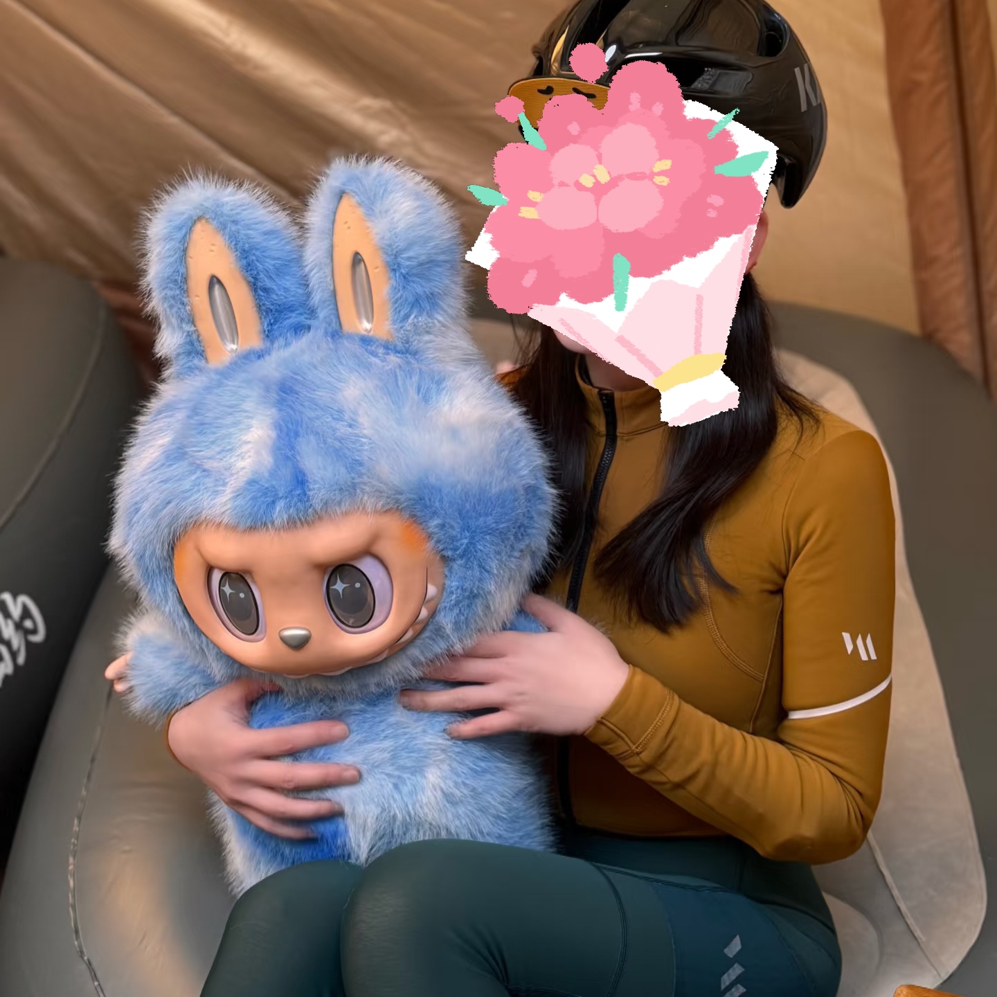 The Monsters Labubu 10th Anniversary 58cm Vinyl Plush Doll Zimomo V1 V2 V3 Blue Purple Pink Multi-Color Collection Ornament Trendy Toy Gift YIZHIXING