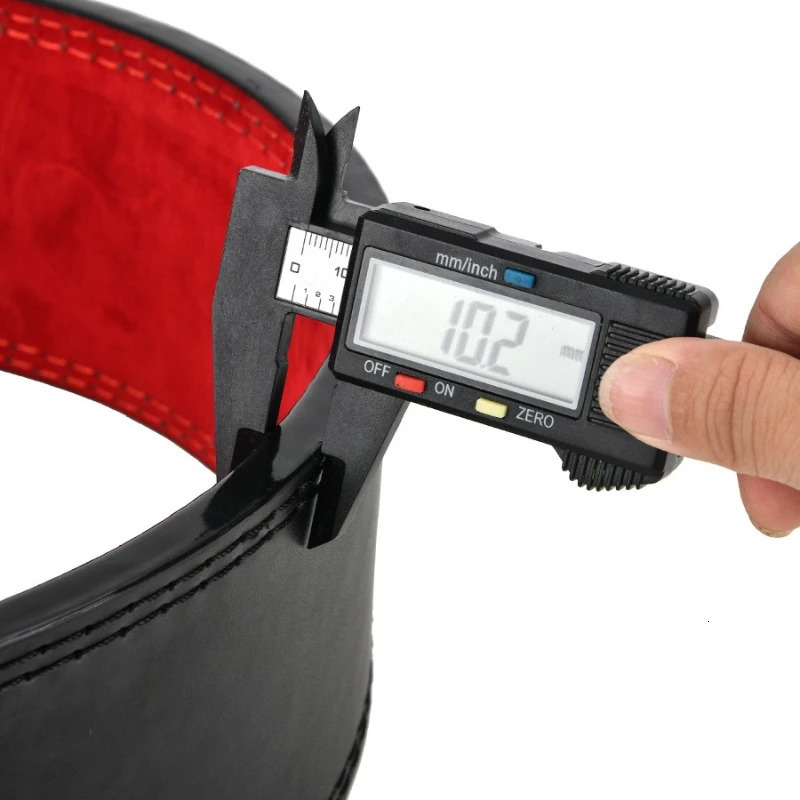 Leather Weightlifting Belt Cowhide Lever Buckle Waist Support Powerlifting Strong Squat Deadlift Gym Training Fitness Workout 260410