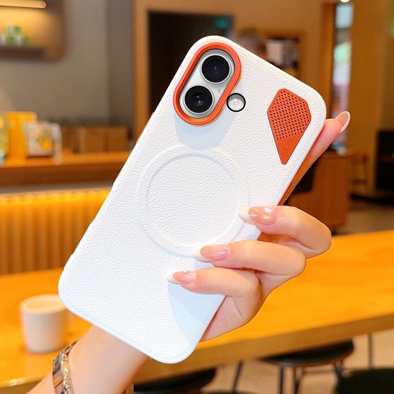 Suitable for phone cooling iPhone 17 magnetic Apple 15/16 hard case, 16 Pro breathable