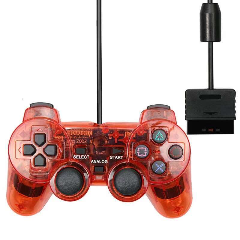 Famous Brand Famous Brand Factory In Stock PS Game With Snowflake Buttons Motors Dual Vibration Transparent Colorful P Controller For Wholesale CKS