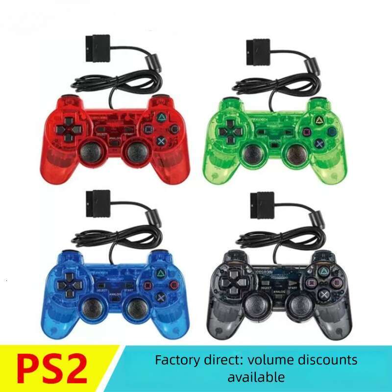 Famous Brand Famous Brand Factory In Stock PS Game With Snowflake Buttons Motors Dual Vibration Transparent Colorful P Controller For Wholesale CKS