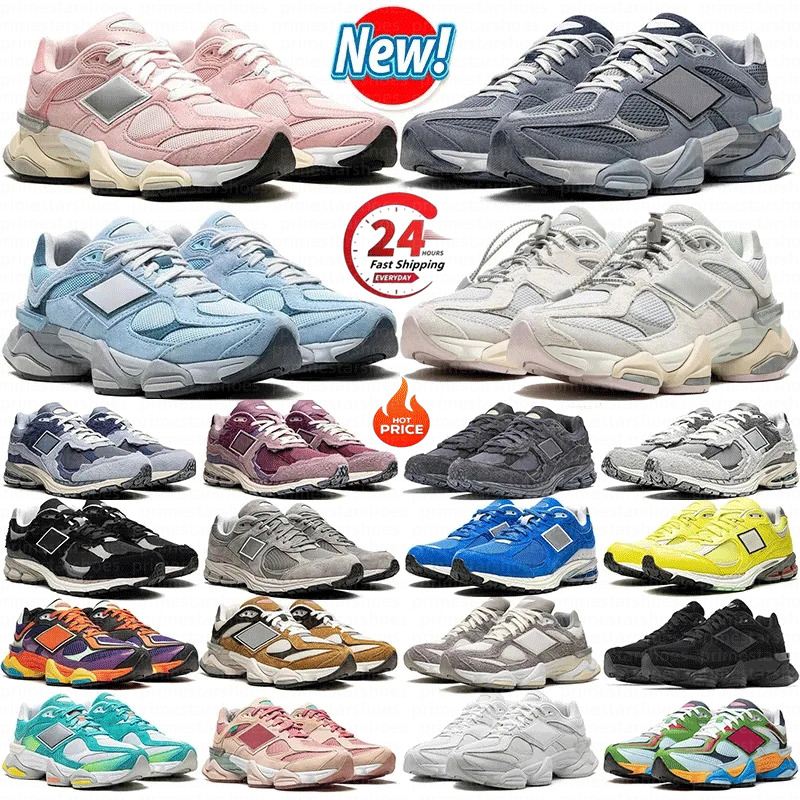 2026 new Designer Running Shoes9060 For Men Women Triple Black Sneakers White Grey Blue Green Pink Brown Beige Sail Green Mens Trainers Outdoor Tennis Sport Shoes