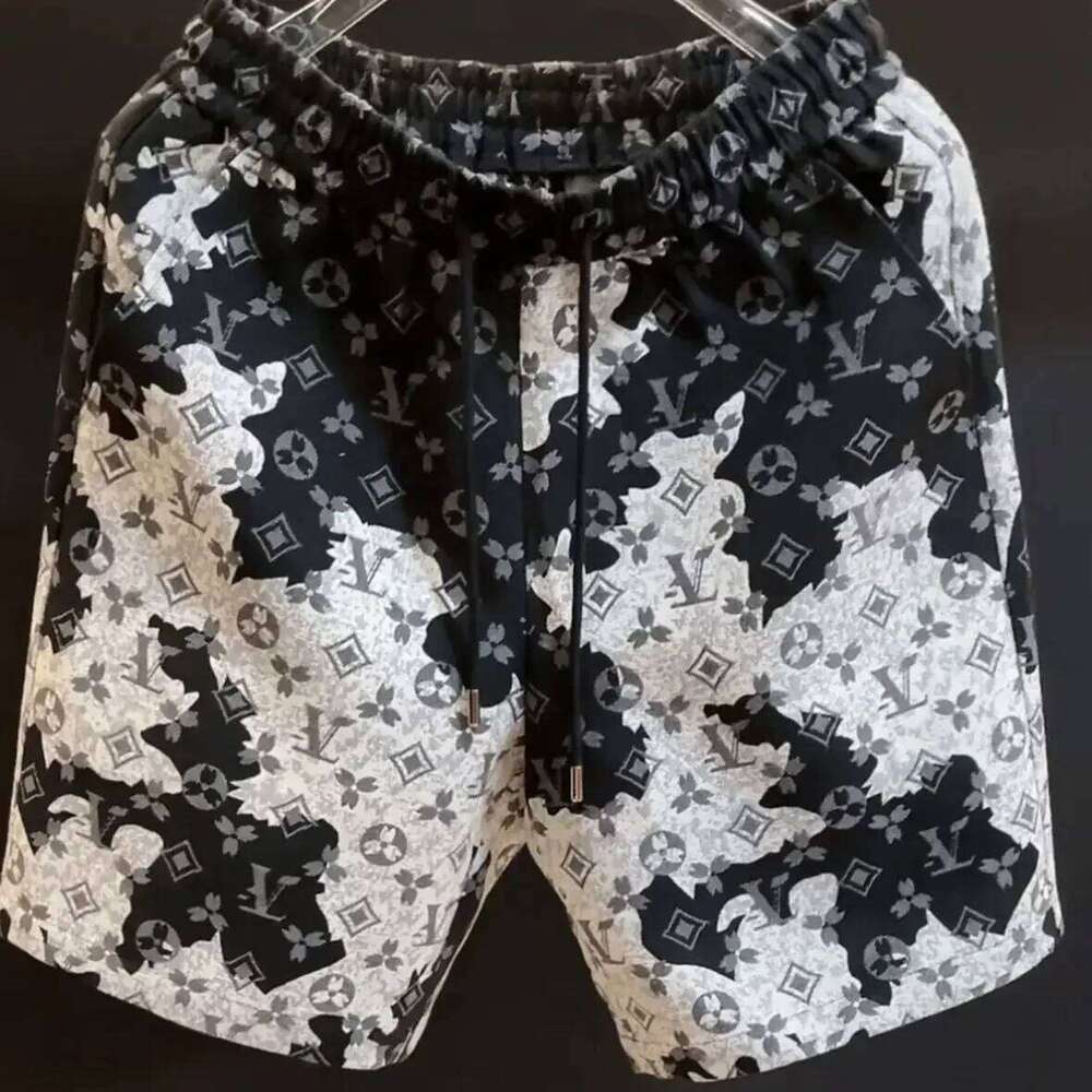Printed Summer New Casual Shorts Trendy Loose And Versatile Men's Pentagram Beach Pants Fashion