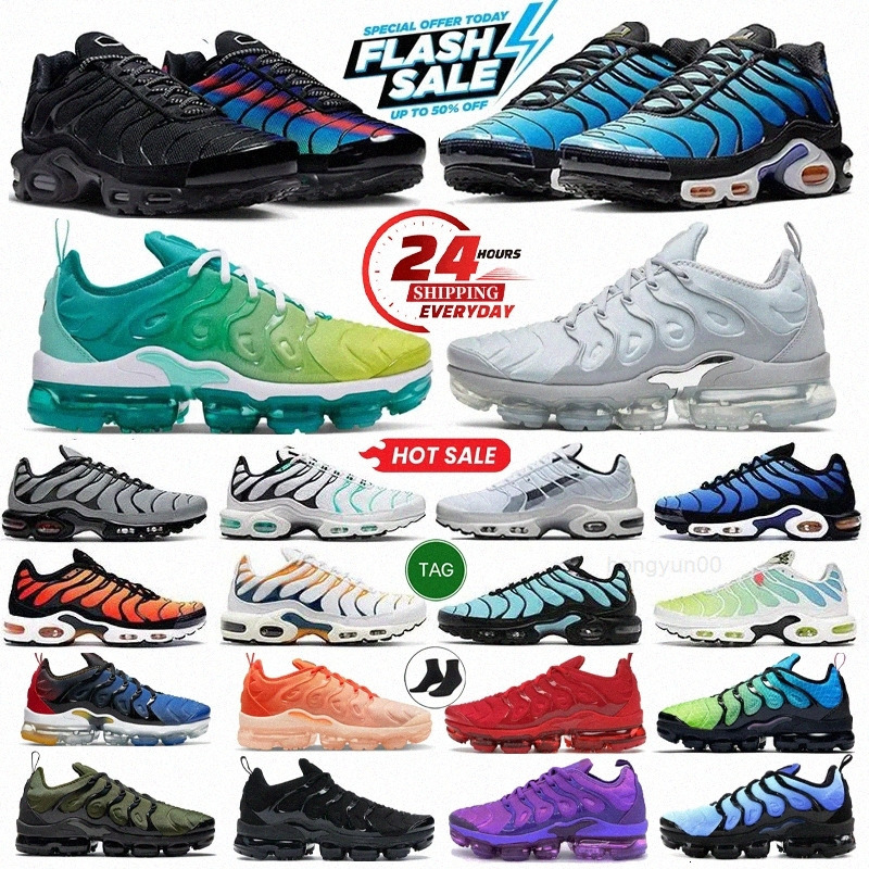 With Box Running Shoes Tn Plus Sneakers Tns 30 Tnss Enfant Sport Sneakers Triple Black White Tuned Full Length Cushion Trainers Sunset Gradient Neon P