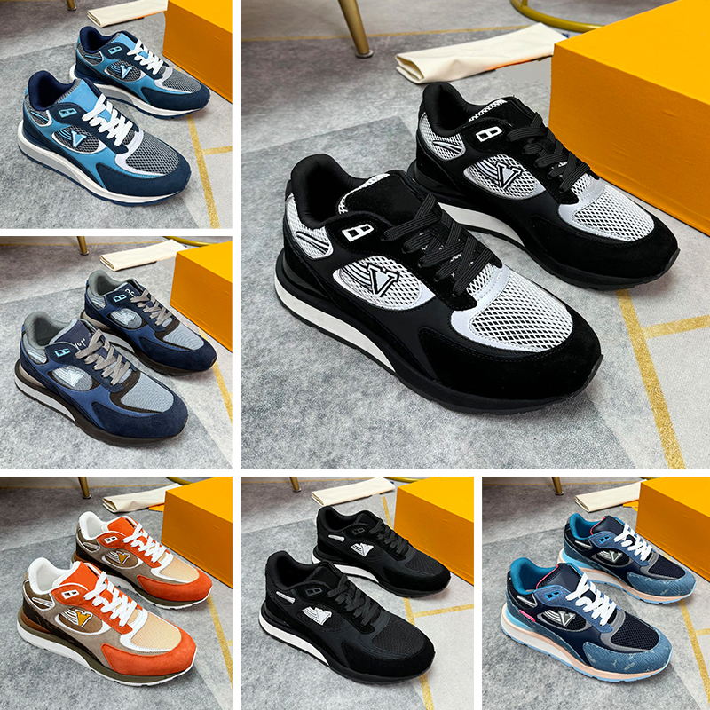 Designer Run away Men Casual Shoes Vintage sneakers Top quality Leather leather suede Trainer Fashion Outdoor sports Sneakers With box Size 38-46