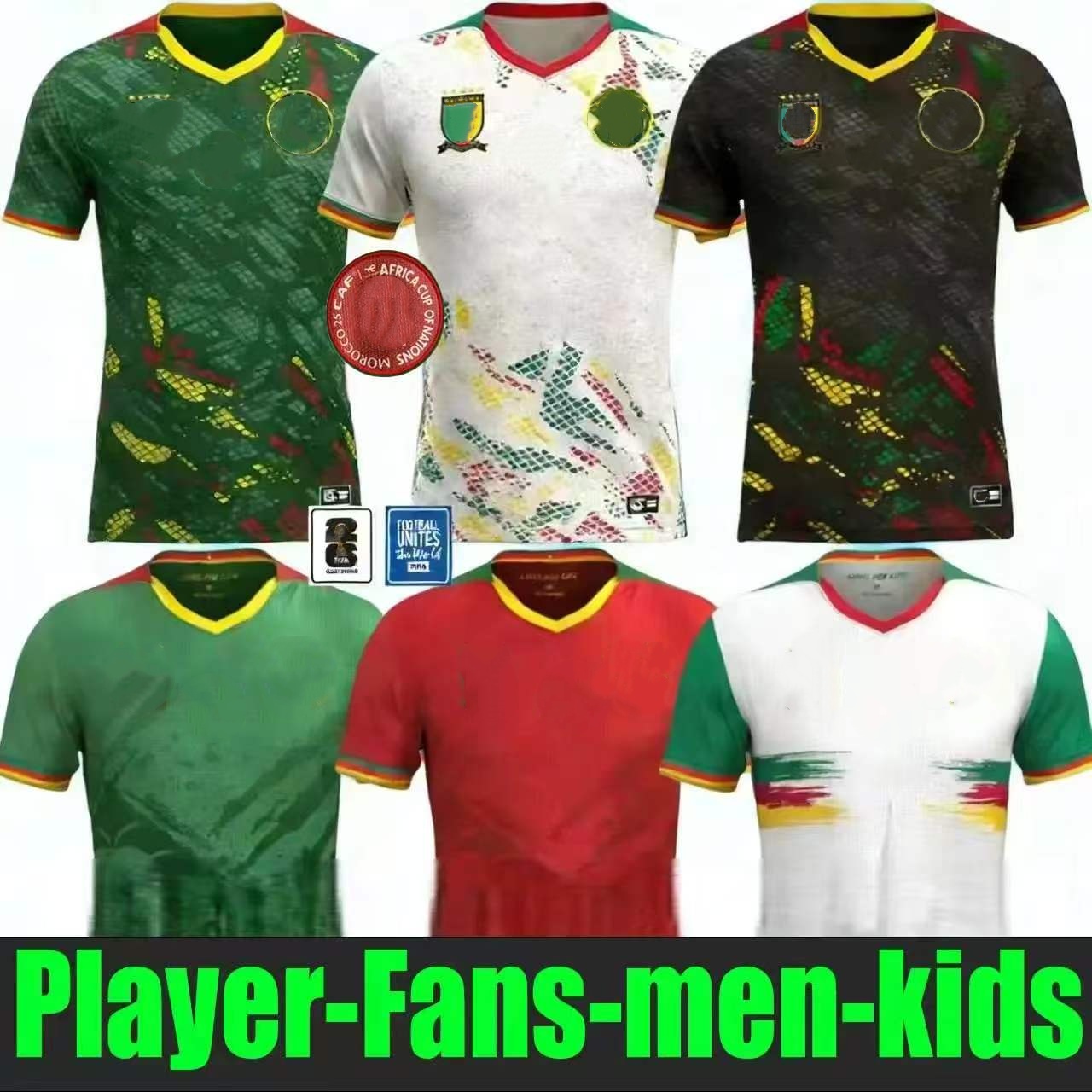 Cameroon 2026 Africa Cup of Nations Soccer Jersey 2025 2026 Home Away Third ABOUBAKAR NKOUDOU TOKO EKAMBI NKOULOU MBEUMO M.HONGLA Player Fans Version Football Shirt 8