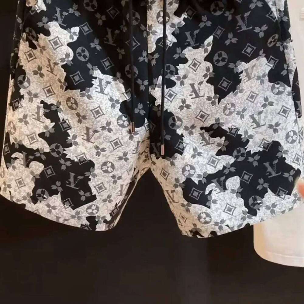 Printed Summer New Casual Shorts Trendy Loose And Versatile Men's Pentagram Beach Pants Fashion