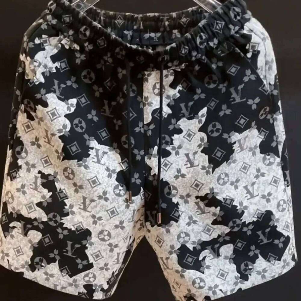 Printed Summer New Casual Shorts Trendy Loose And Versatile Men's Pentagram Beach Pants Fashion