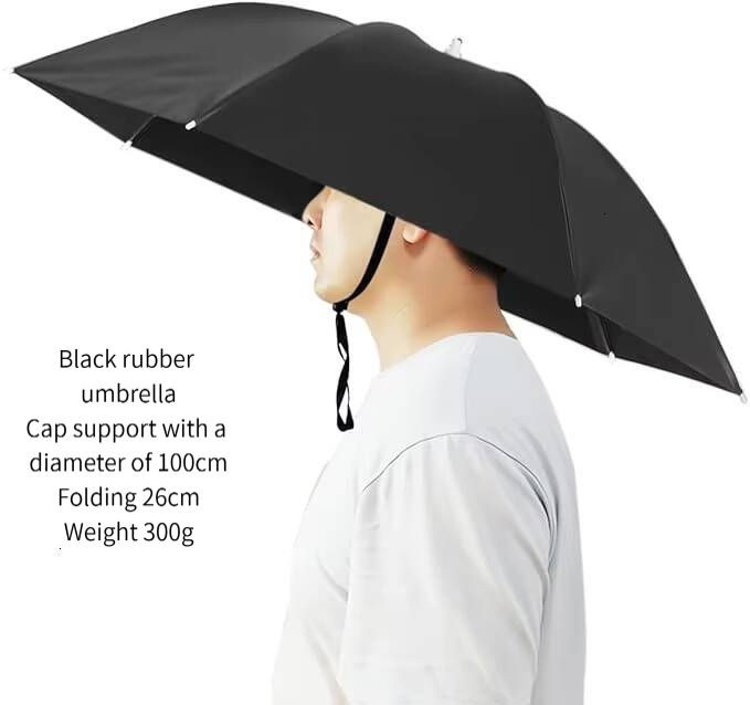 Hat, Hat Hands Free Foldable UV Protection Umbrella Cap Adjustable Headwear for Fishing Golf C ddmythur