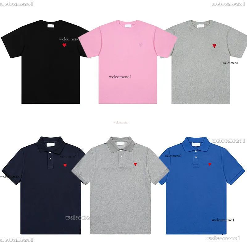 Amily Pari T Shirt Designer Mens T Shirts Fashion Summer Womens Love Embroidery Logo Tshirts Loose Tees Brands Tops Casual Shirt Clothings Short Sleeve Color Blue f32