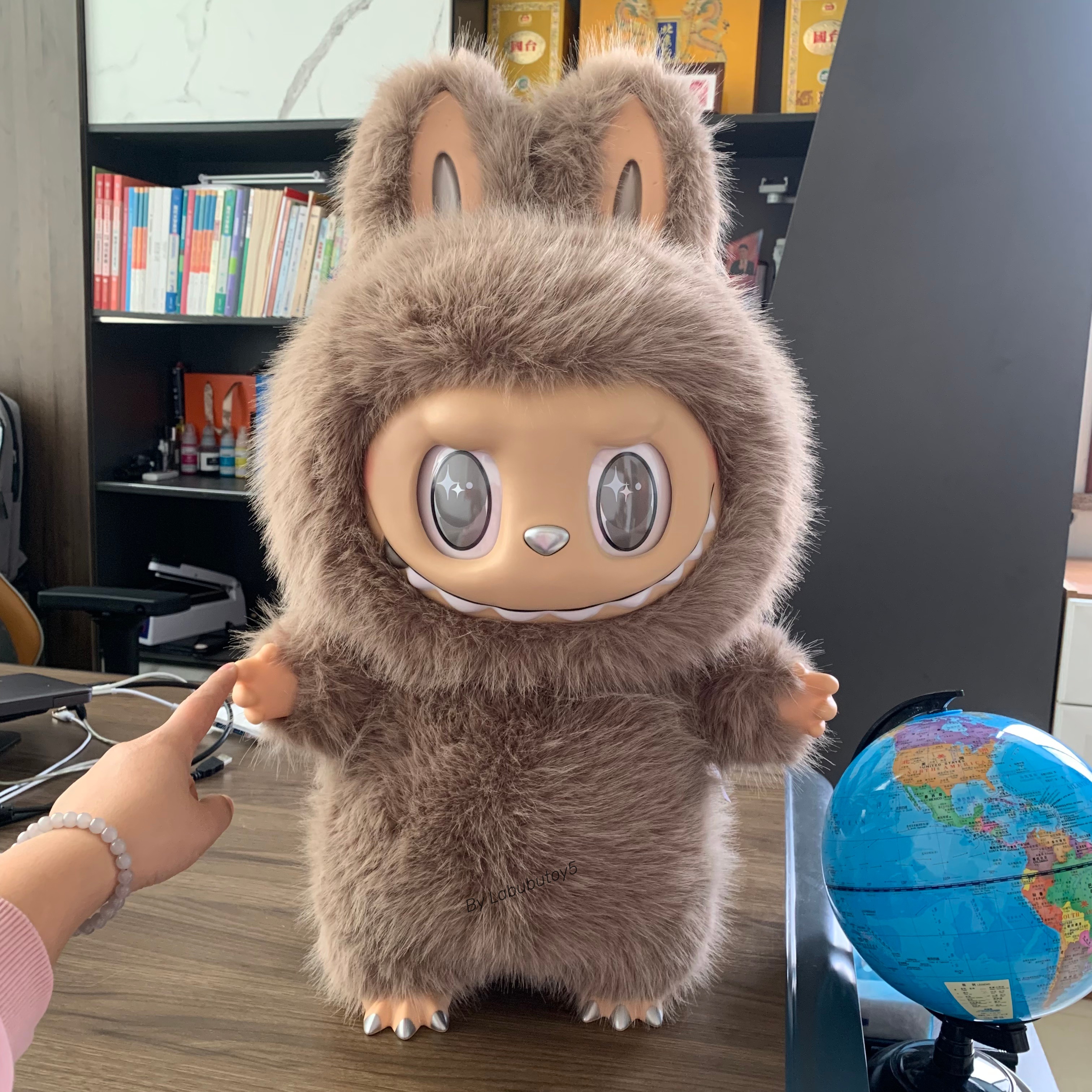 The Monsters Labubu 10th Anniversary 58cm Vinyl Plush Doll Zimomo V1 V2 V3 Blue Purple Pink Multi-Color Collection Ornament Trendy Toy Gift YIZHIXING