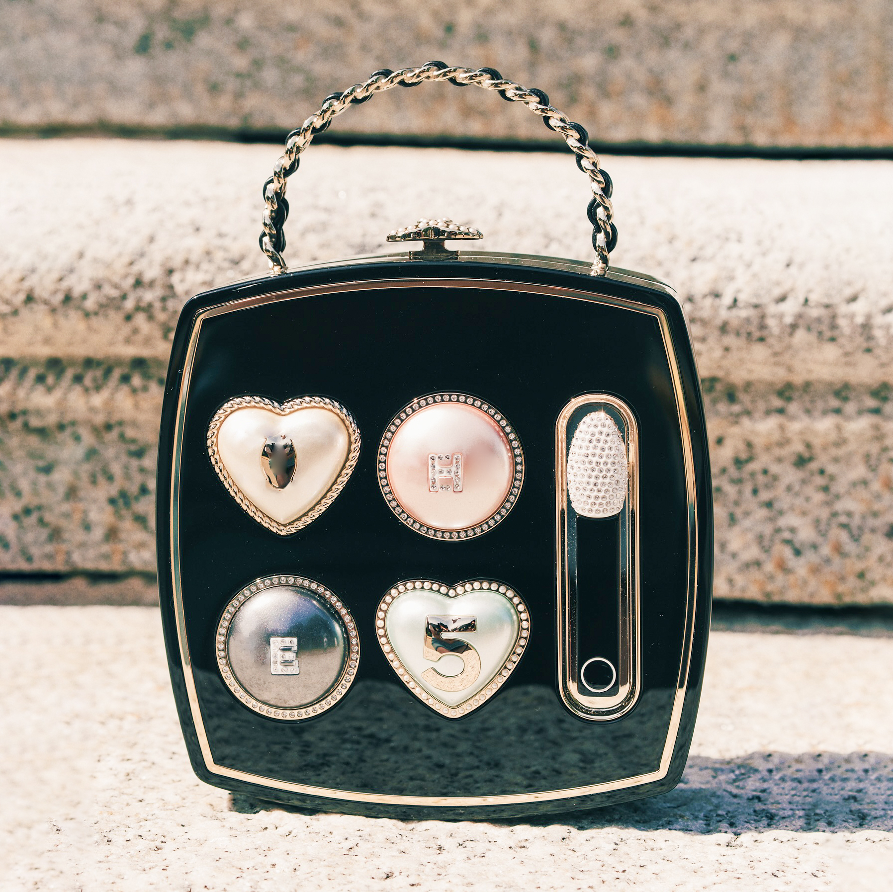 CC Makeup Palette Minaudiere Bag Designer Shoulder bag woman Crossbody Bag tote Mini Luxury handbag Diamond Chain Party Crystal Evening Resin Makeup lady Clutch Bag
