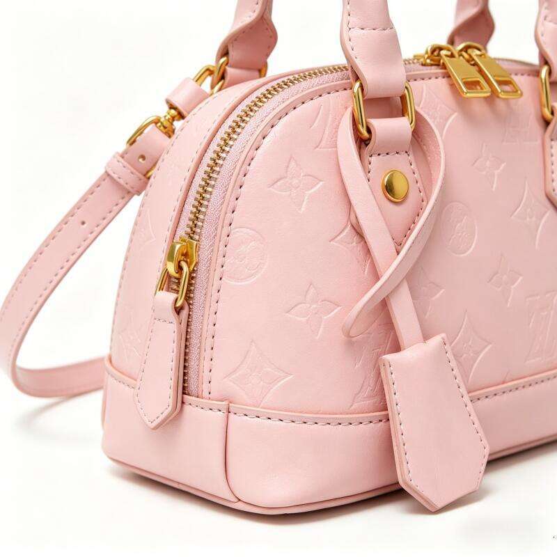 Luxury embossed letter mini shell handbag, patent leather hardware buckle crossbody bag, multifunctional hand-held shoulder bag, casual party tote bag
