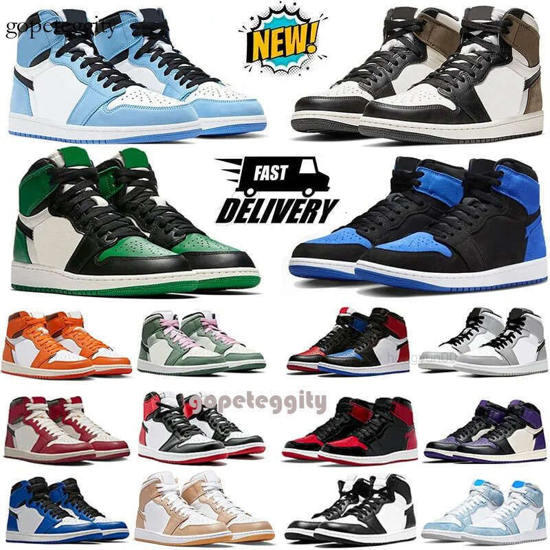 Designer Men Basketball Shoes Women University Blue Leather Hyper Royal Grey Chicago Red Dark Mocha OG Digital Pink Outdoor Sports trainers Sneakers 3