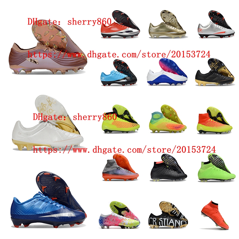 Mens Soccer Shoes Marcuriel Vaqors Svperfly 1 X Elite FG Magista Orden II Cleats CR7 Neymar Ronaldo Tiemp o Legend Maestro Football Boots Soft Comfortable Knit