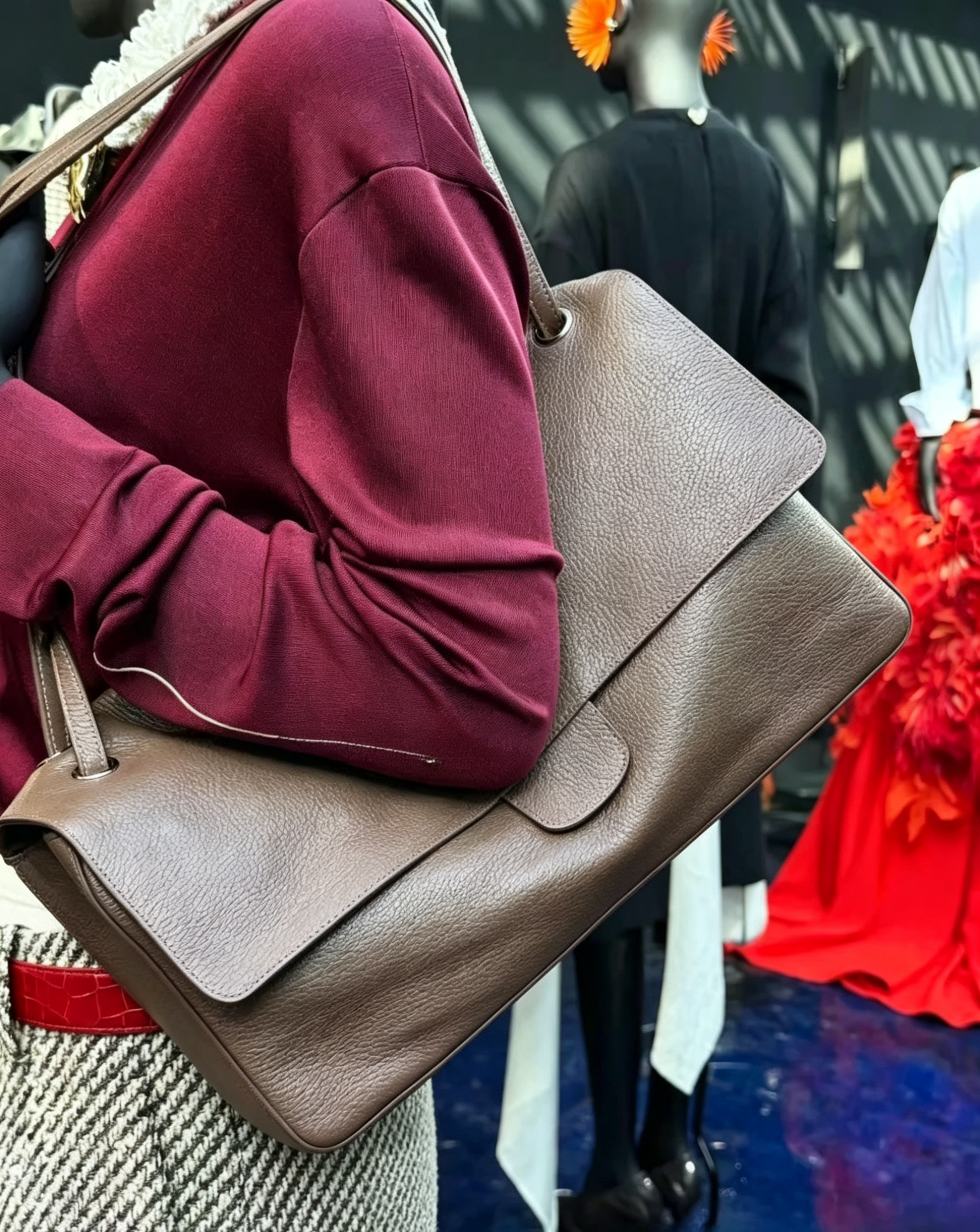 26SS Real Leather Shoulder Bag Litchi Pattern Cowhide Handbag 29cm Big Capacity Shopping Bag Airport Tote Luxury Designer Woman Flap Fashion Underarm Bag Purse 3555