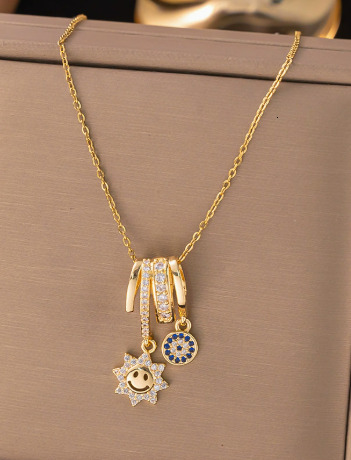 Designer Necklace New Zircon Necklace Unique Design Elegant Style Pendant High-end Luxury Jewelry 2026 New Design Sweater Chain Collar Chain