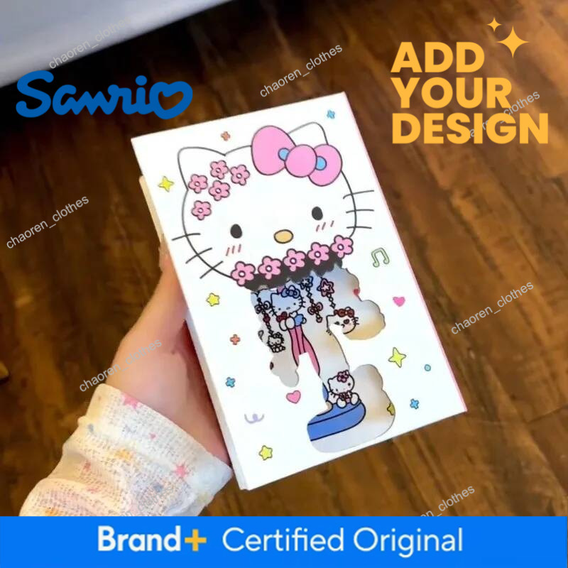 Sanrio Notebook Hellokitty Kawaii Female Triple Fold Full Color Inner Page Student Handbooks High Beauty Student Stationery Gift - view 3