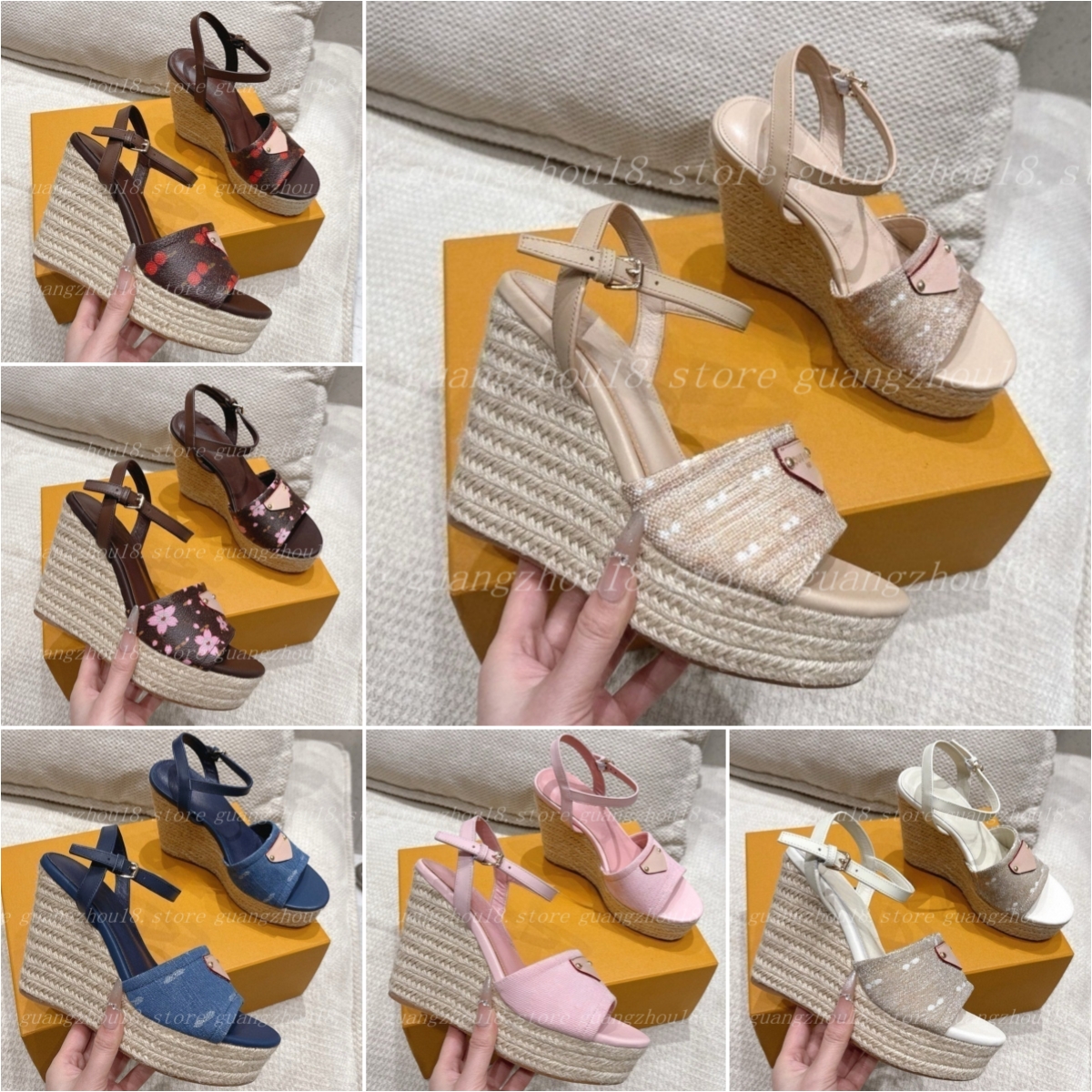 (go off picture not the description) Premium Designer Slippers Flat Bottom Slipper Summer Holiday Style Leather Label Shoes 31087