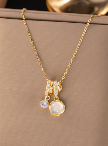 Designer Necklace New Zircon Necklace Unique Design Elegant Style Pendant High-end Luxury Jewelry 2026 New Design Sweater Chain Collar Chain