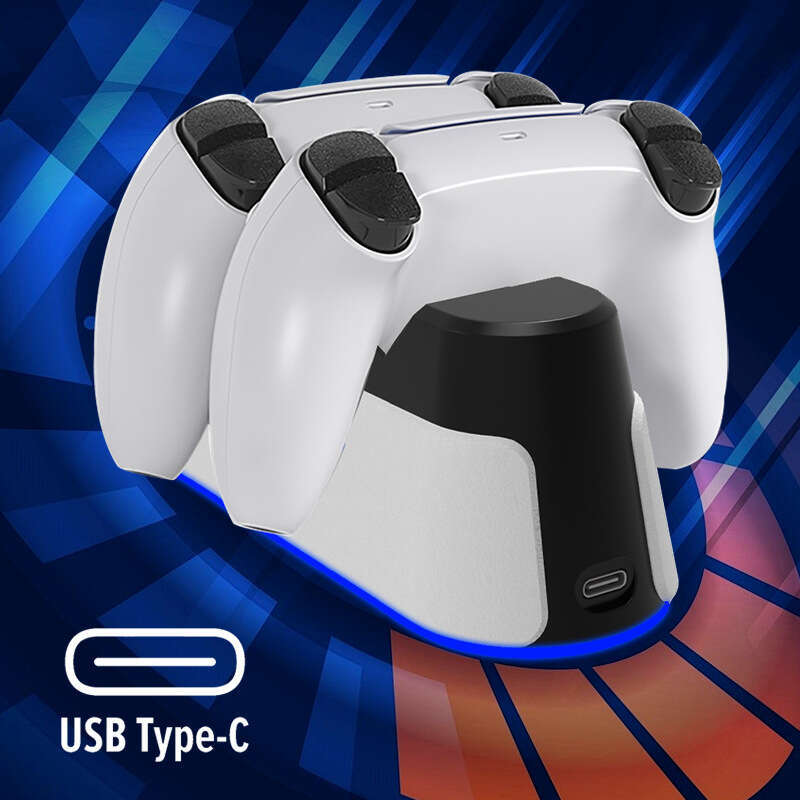 Famous Brand New PS Dock Controller Base Fast Dual Charging RGB Lighting Effect Cross Border Private Model CKS