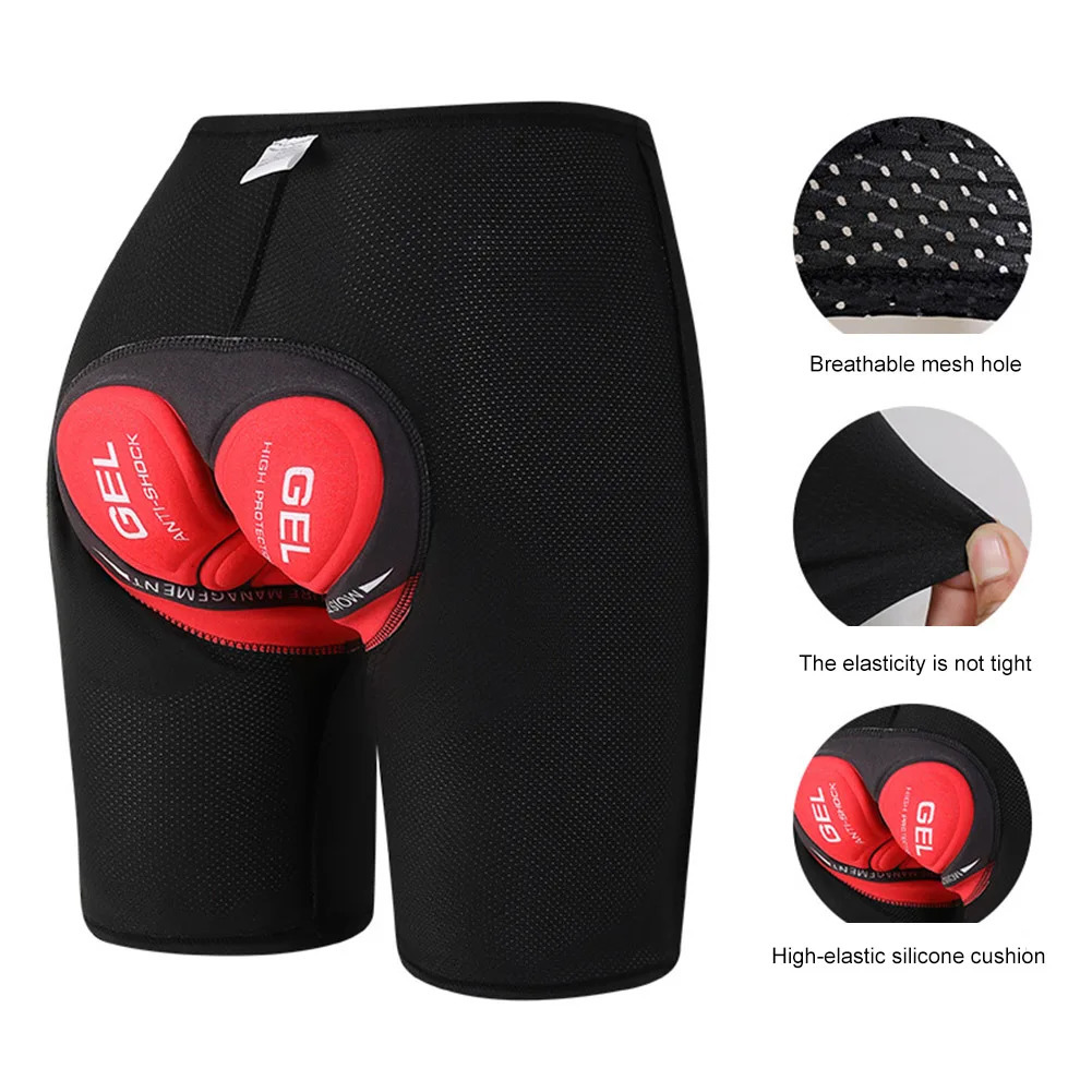 Mens Cycling Shorts Padded Shorts Breathable 3D Padded Bike Shorts Lightweight Cycling Underwear Anti-Slip for Cycling 260410