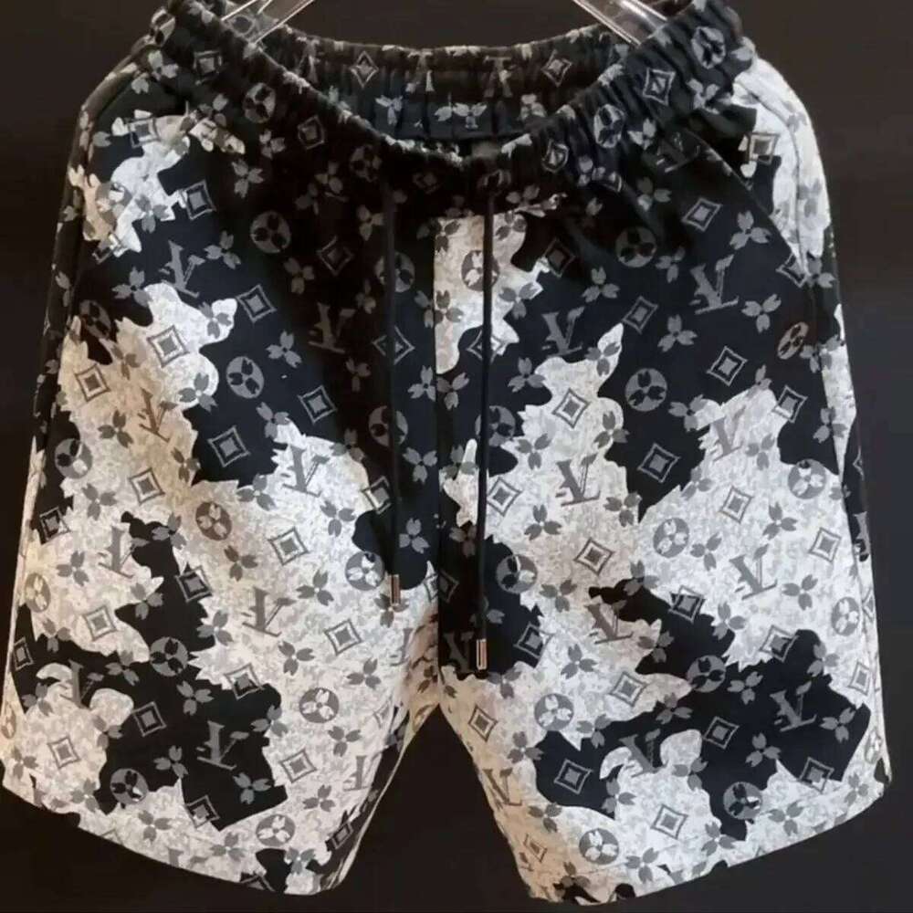 Printed Summer New Casual Shorts Trendy Loose And Versatile Men's Pentagram Beach Pants Fashion