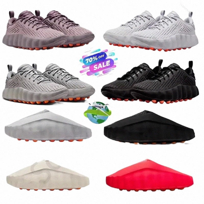 desginer Mind 001 Slide Slides Mind001 Slippers Soft Rubber Tech Comfortable Sandals Mules Clog Black Red Bone Light Smoke Grey Men Women Summer Shoes N63P#