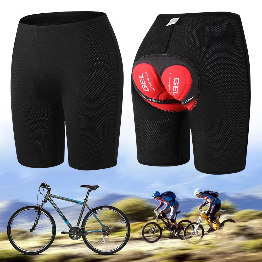 Mens Cycling Shorts Padded Shorts Breathable 3D Padded Bike Shorts Lightweight Cycling Underwear Anti-Slip for Cycling 260410