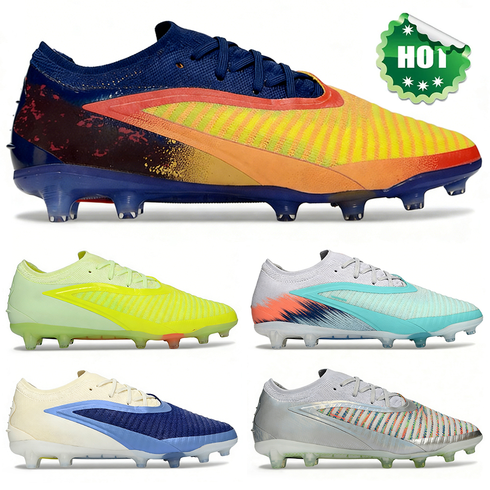 Phantom 6 soccer cleats football boots Low Elite AG-Pro running shoes sneakers Soft Spike football track spikes Orange Green Black mens womens trainers size 36-45
