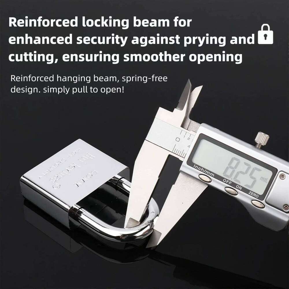Stainless Steel Padlock Household Anti-Theft Anti-Pick Waterproof Rustproof Dormitory Lock for Lockers - Durable Security So