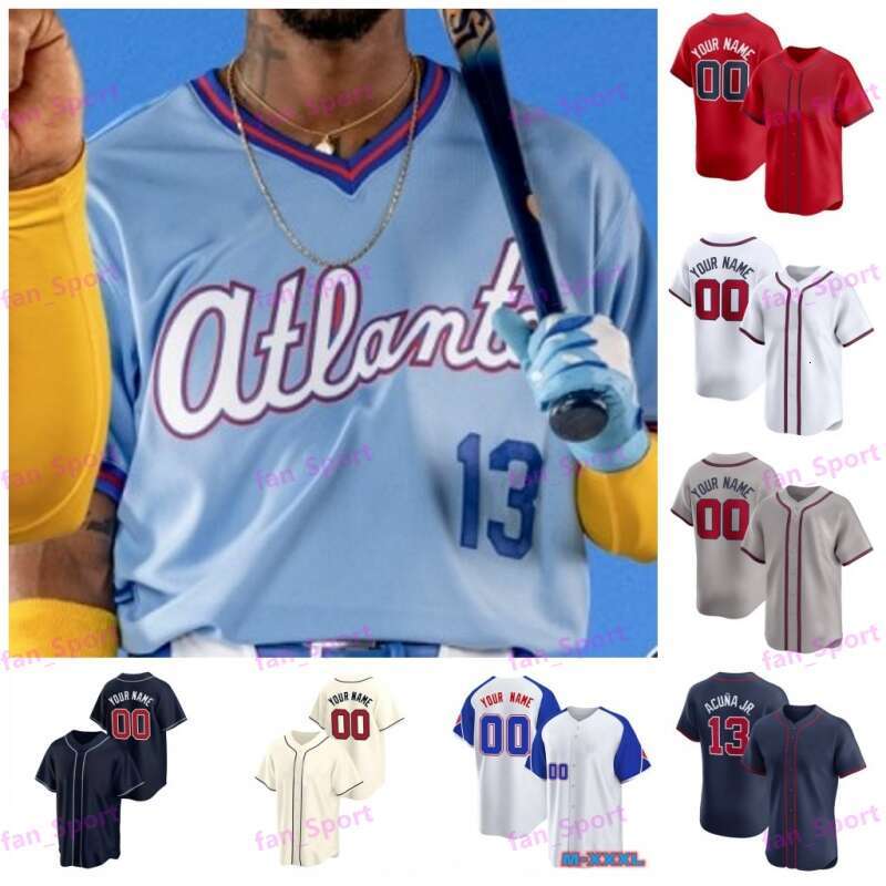 Ronald Acuna 2026 City Classic Baseball Jerseys Austin Riley Spencer Strider Spencer Schwellenbach Matt Olson Dale Murphy Hank Aaron Greg Maddux Michael Harris II