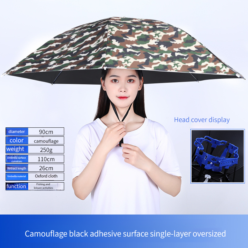Hat, Hat Hands Free Foldable UV Protection Umbrella Cap Adjustable Headwear for Fishing Golf C ddmythur