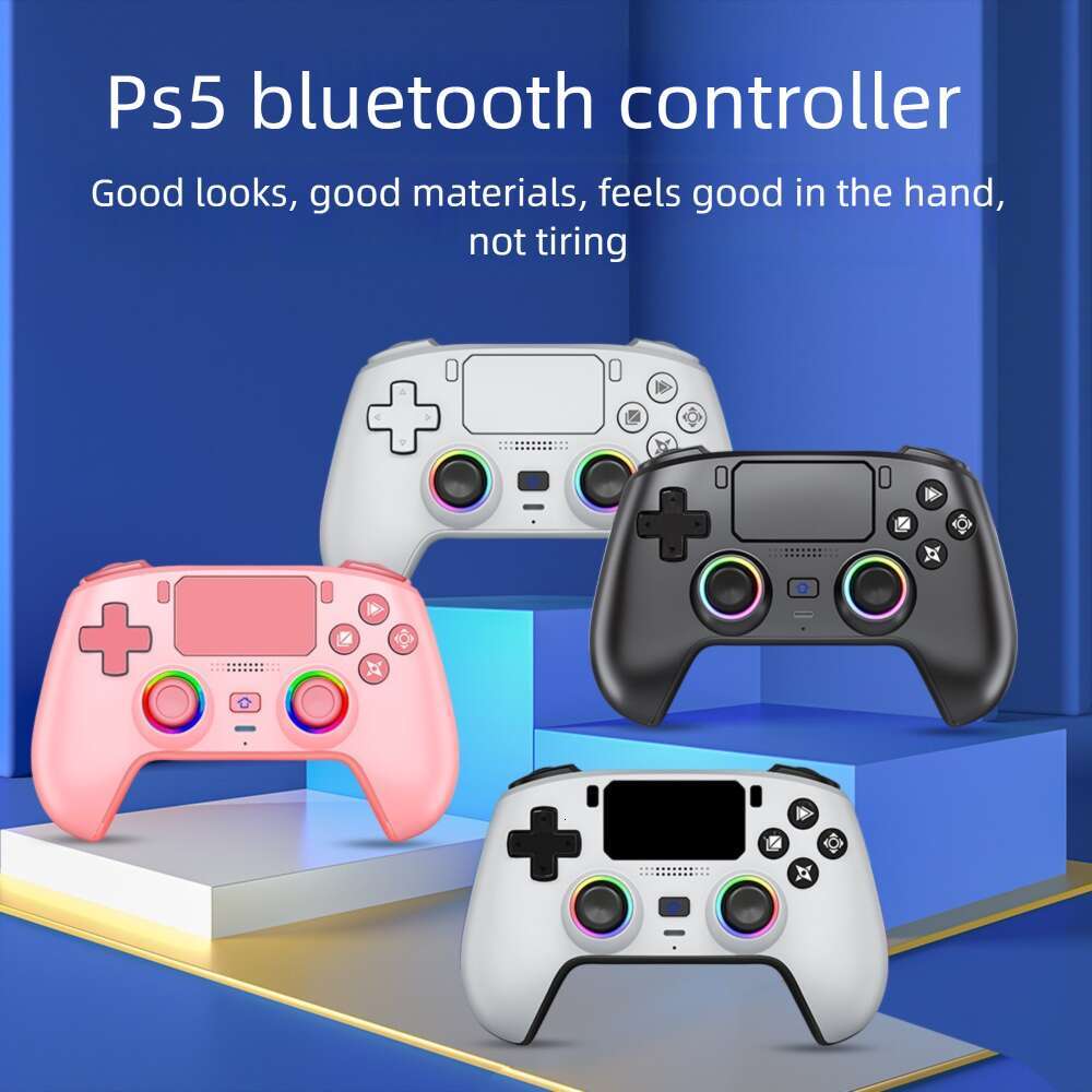 Famous Brand New PS Game Controller With Magnetic Cover RGB Lighting Macro Programming Microphone Wireless Bluetooth Cross Border CKS