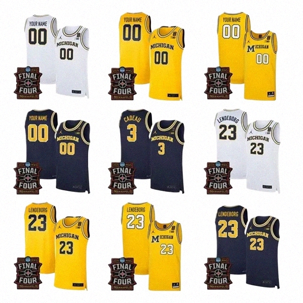 21 Morez Johnson Jr. 15 Aday Mara 23 Yaxel Lendeborg 4 Nimari Burnett 3 Elliot Cadeau 1 McKenney 42 Tschetter Ncaa Final Four Michigan Men Woerines f6Yz#