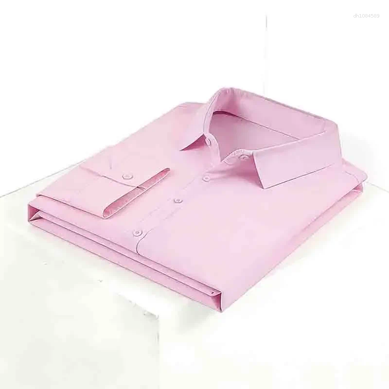 Men's T Shirts Stretch Long Sleeve Dress Shirt Wrinkle-Resistant Business Casual Button Up Top