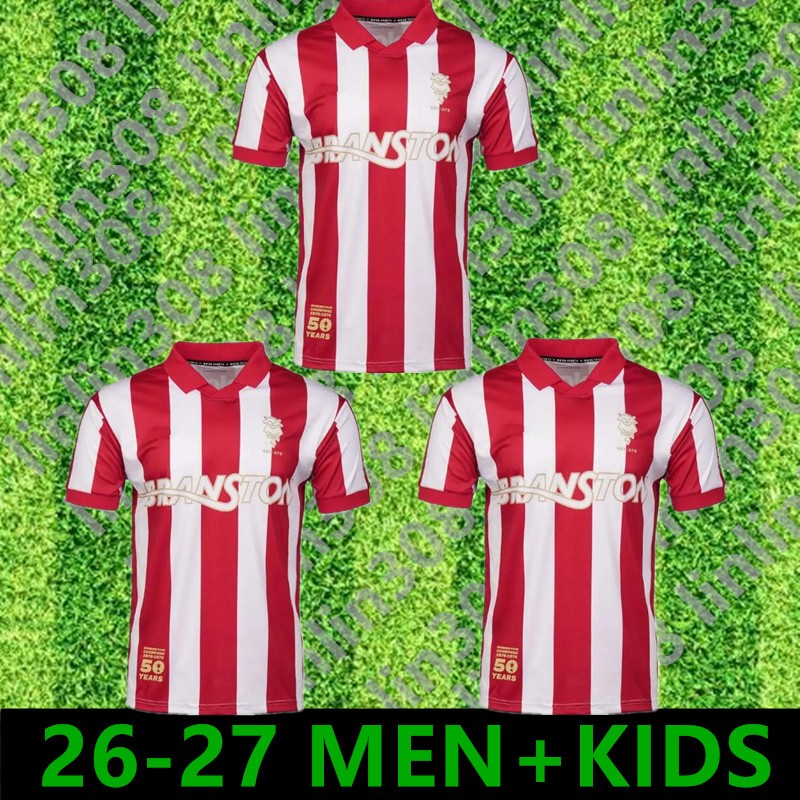 1975-76 Anniversary S-4XL Lincoln City 26 27 Soccer Jerseys 2026 2027 COLLINS MOYLAN BAYLISS THORN RING Football Shirts Men Kids kits 888sss