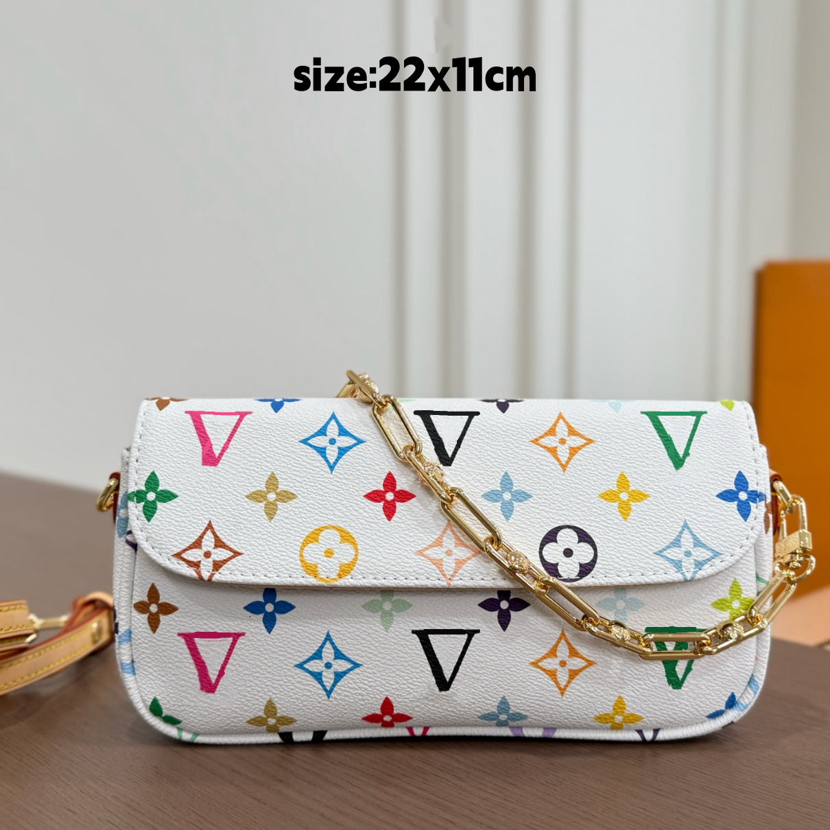 Luxury Handbag Colorful flower Takashi Murakami Designer Bag Womens Mens Shoulder Carryalls Shell Tote Bag Lady Crossbody Pillow Pochette Bucket Shop Bag Purse M01