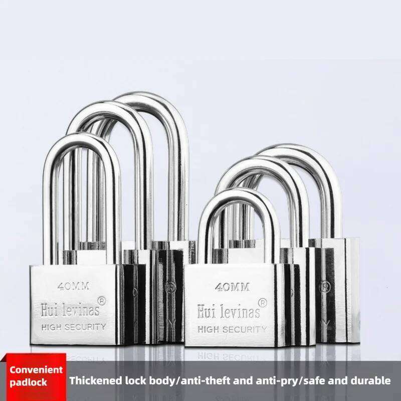 Stainless Steel Padlock Household Anti-Theft Anti-Pick Waterproof Rustproof Dormitory Lock for Lockers - Durable Security So