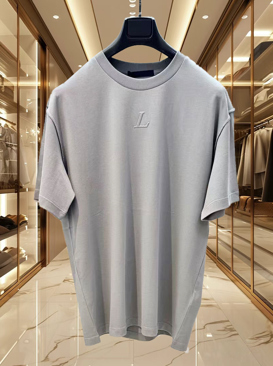 High quality designer men's T-shirt Polo shirt men's soft cotton jacquard embossed short sleeved fashionable simple summer versatile T-shirt