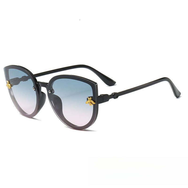 High End New Little Bee Boy Designer Sunglasses Korean Fashion Cool Girls Baby Outdoor Sunglasses UV Resistant Sunshade Glasses Wholesale