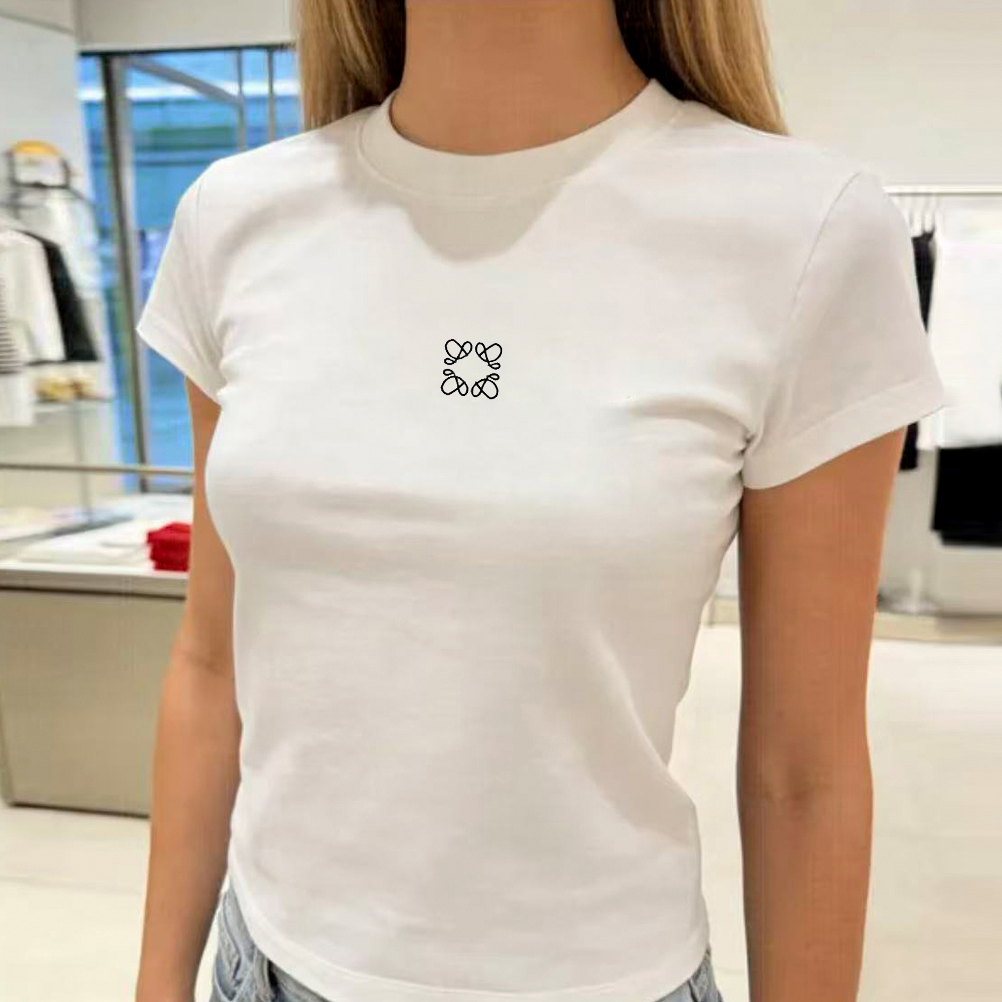 Maglietta Da Donna 2026, Top A Maniche Corte E Lunghe Ricamati, Camicie Casual …