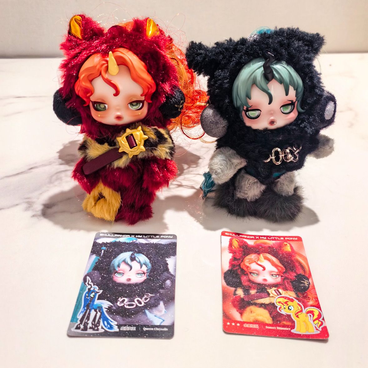 SKULLPANDA x My Little Pony Series Super Secret Edition Plush Doll Pendant Cute Cartoon Keychain Ornament Collectible Gift Toy YIZHIXING