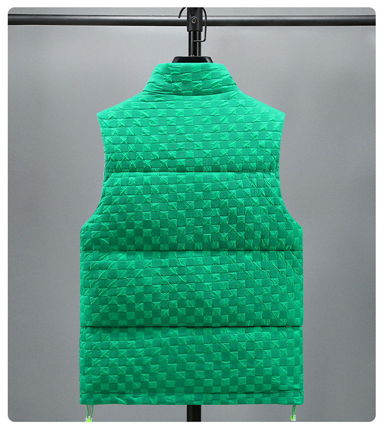 Luxury Fashion Brand Men's Cotton Vest Autumn And Winter Thick Warm Designer Jacket Cotton Stand Collar Design Couple's Vest Women's Co